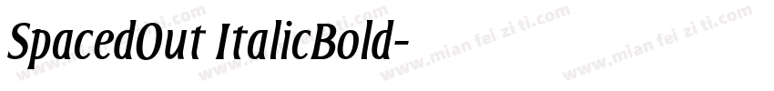 SpacedOut ItalicBold字体转换